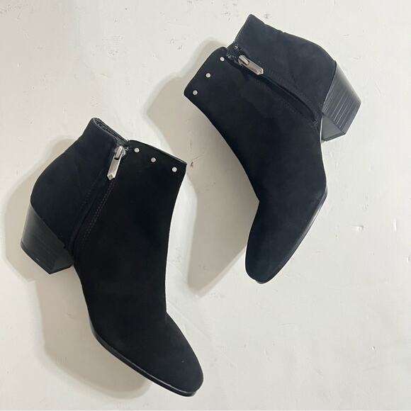 Sam Edelman Black Studded Fringe Boots - Picture 8 of 12